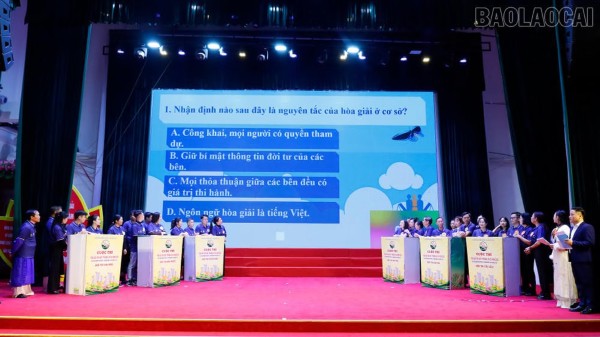 Lan tỏa tinh thần thượng tôn pháp luật từ Hội thi “Hòa giải viên giỏi” phường Lào Cai năm 2026